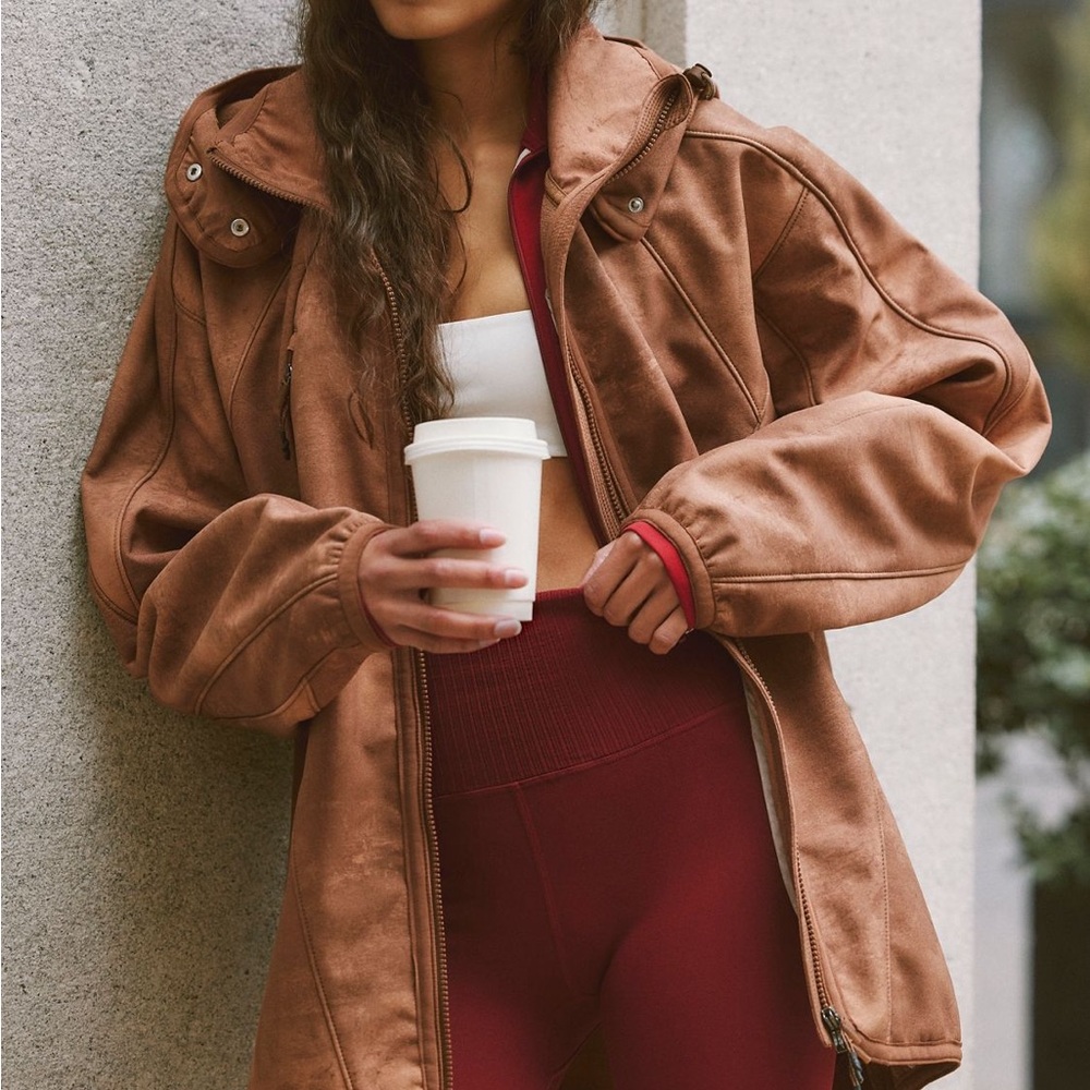 Free People Tan Utility Jacket